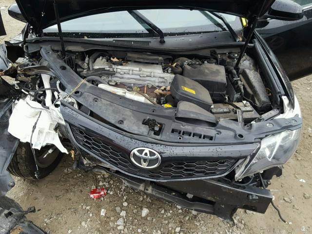 4T1BF1FK5CU118625 - 2012 TOYOTA CAMRY BASE BLACK photo 7