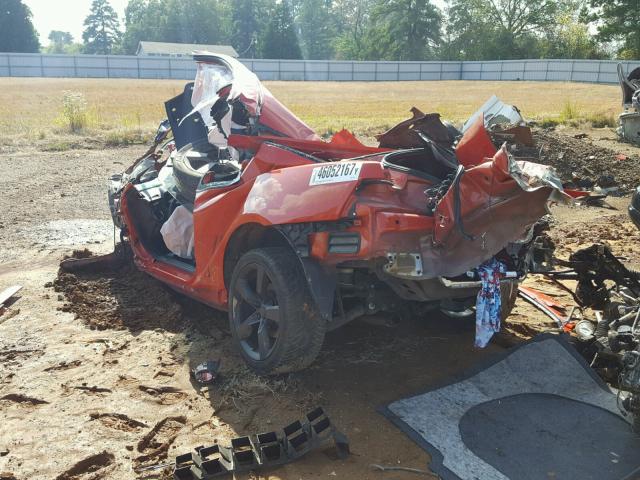 2G1FC1EV8A9119667 - 2010 CHEVROLET CAMARO LT ORANGE photo 3