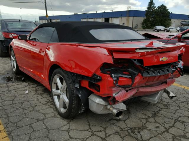 2G1FK3DJXE9287152 - 2014 CHEVROLET CAMARO 2SS RED photo 3