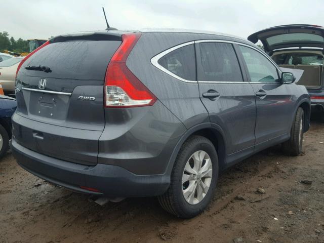 2HKRM4H7XEH679399 - 2014 HONDA CR-V EXL GRAY photo 4