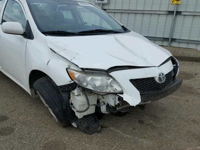 1NXBU40EX9Z024999 - 2009 TOYOTA COROLLA WHITE photo 9