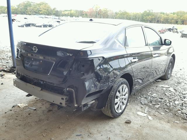 3N1AB7AP9FY245688 - 2015 NISSAN SENTRA S BLACK photo 4