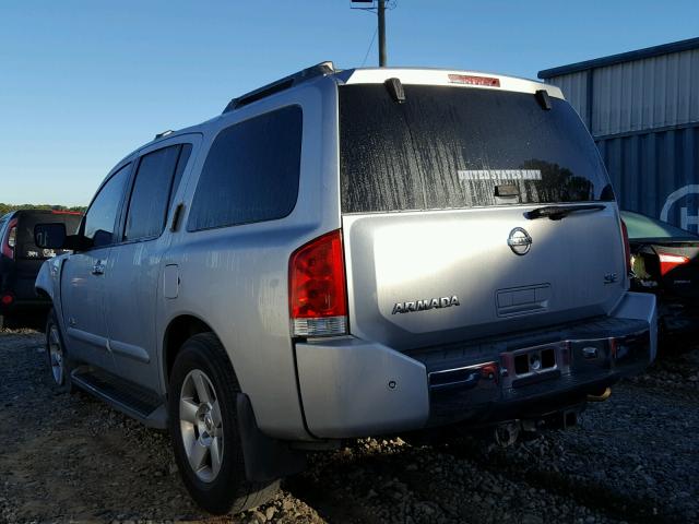 5N1BA08A47N712636 - 2007 NISSAN ARMADA SE SILVER photo 3