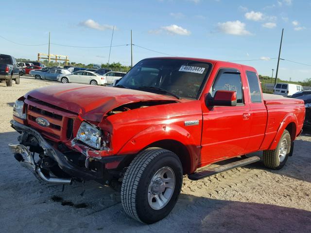 1FTKR1EE2BPB03987 - 2011 FORD RANGER SUP RED photo 2