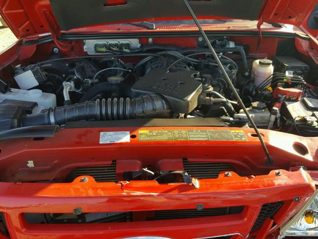 1FTKR1EE2BPB03987 - 2011 FORD RANGER SUP RED photo 7