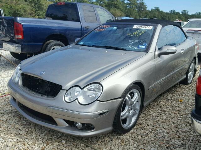 WDBTK76G95T042837 - 2005 MERCEDES-BENZ CLK TAN photo 2