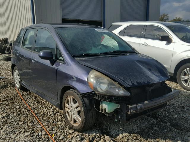 JHMGD37658S055539 - 2008 HONDA FIT SPORT BLUE photo 1