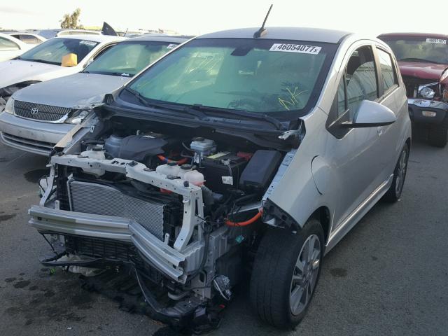 KL8CK6S00EC549364 - 2014 CHEVROLET SPARK EV 1 SILVER photo 2