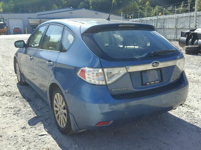 JF1GH61678H802495 - 2008 SUBARU IMPREZA 2. BLUE photo 3