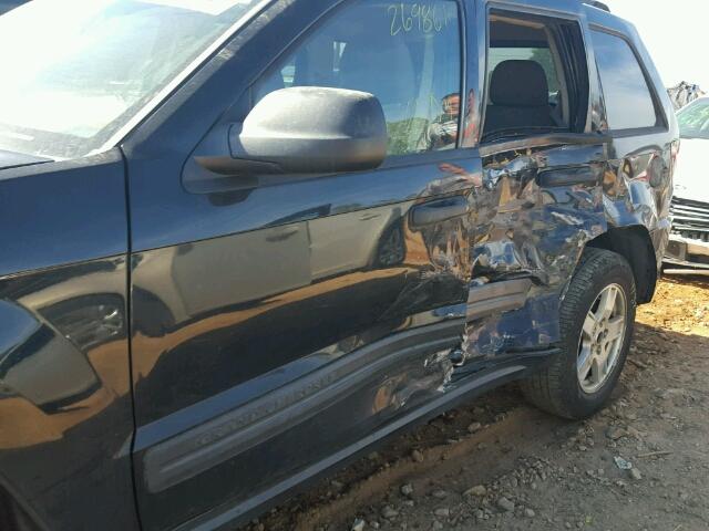 1J4GS48K76C132695 - 2006 JEEP GRAND CHER BLACK photo 9