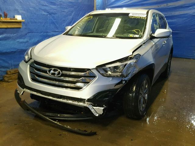 5XYZTDLB4DG073942 - 2013 HYUNDAI SANTA FE S SILVER photo 2