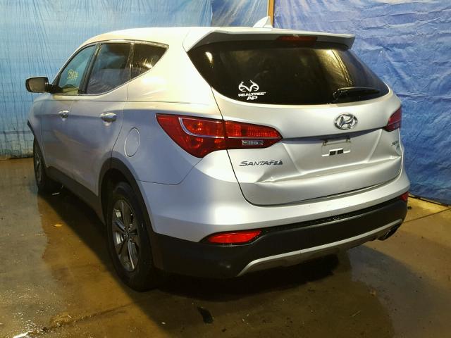 5XYZTDLB4DG073942 - 2013 HYUNDAI SANTA FE S SILVER photo 3