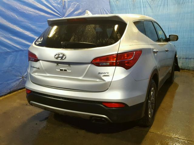 5XYZTDLB4DG073942 - 2013 HYUNDAI SANTA FE S SILVER photo 4