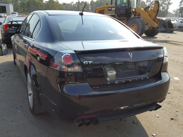 6G2EC57Y38L988611 - 2008 PONTIAC G8 GT BLACK photo 3