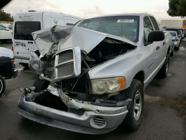 3D7HA18N52G153726 - 2002 DODGE RAM 1500 SILVER photo 2