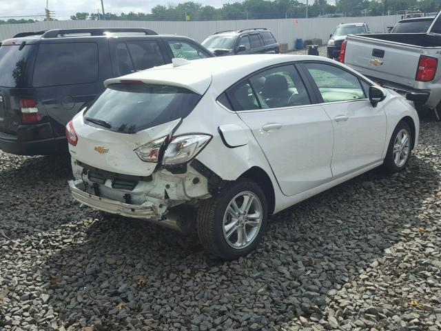 3G1BE6SM6JS610436 - 2018 CHEVROLET CRUZE LT WHITE photo 4