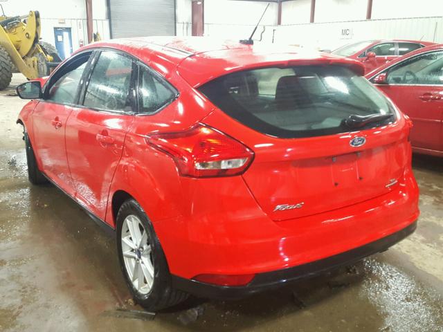 1FADP3K25FL287006 - 2015 FORD FOCUS SE RED photo 3