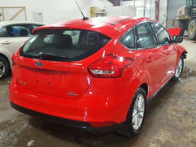 1FADP3K25FL287006 - 2015 FORD FOCUS SE RED photo 4