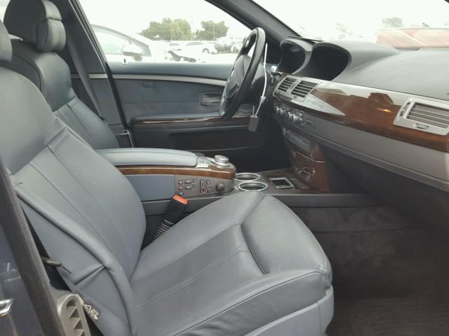 WBAHL83526DT02906 - 2006 BMW 750 I BLUE photo 5