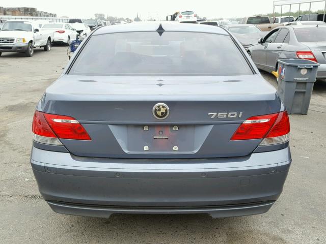 WBAHL83526DT02906 - 2006 BMW 750 I BLUE photo 9