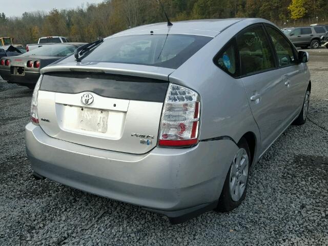 JTDKB20U967070422 - 2006 TOYOTA PRIUS SILVER photo 4