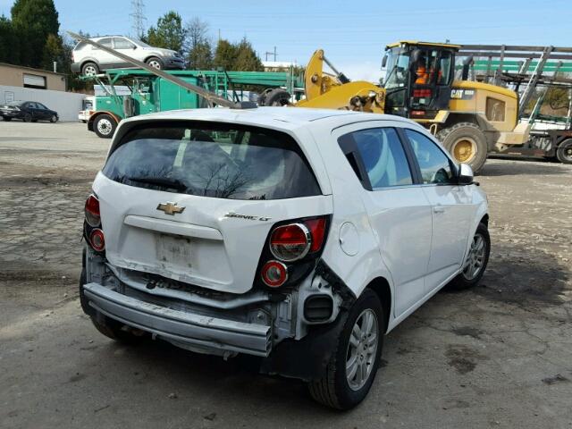 1G1JC6SH2F4154477 - 2015 CHEVROLET SONIC LT WHITE photo 4