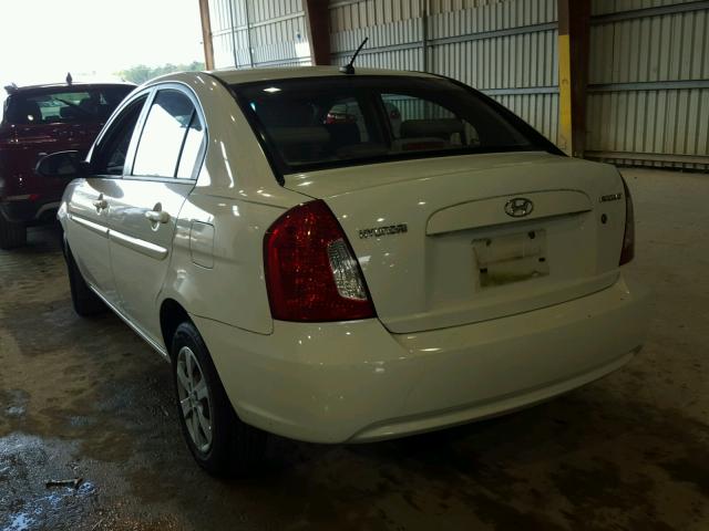 KMHCN46C08U214526 - 2008 HYUNDAI ACCENT GLS WHITE photo 3