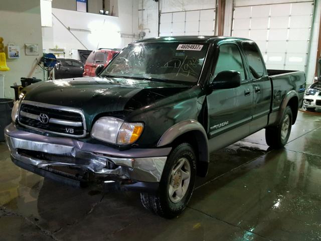 5TBRT3817YS034984 - 2000 TOYOTA TUNDRA ACC GREEN photo 1