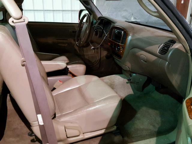 5TBRT3817YS034984 - 2000 TOYOTA TUNDRA ACC GREEN photo 5