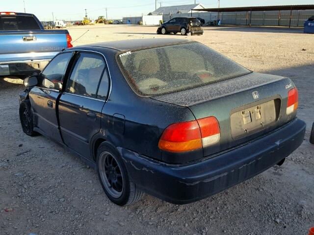 JHMEJ6679WS004943 - 1998 HONDA CIVIC GREEN photo 3