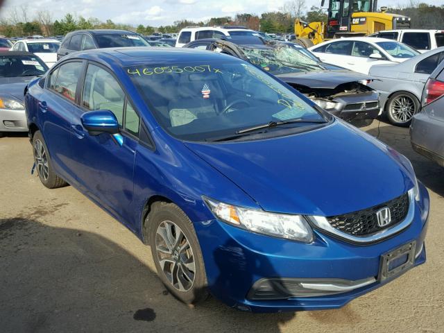 19XFB2F88EE018208 - 2014 HONDA CIVIC EX BLUE photo 1