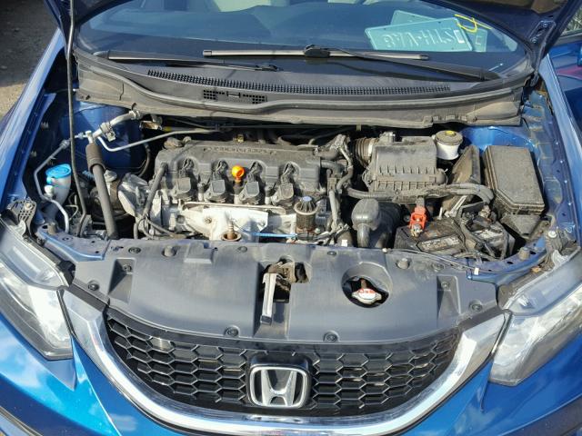 19XFB2F88EE018208 - 2014 HONDA CIVIC EX BLUE photo 7