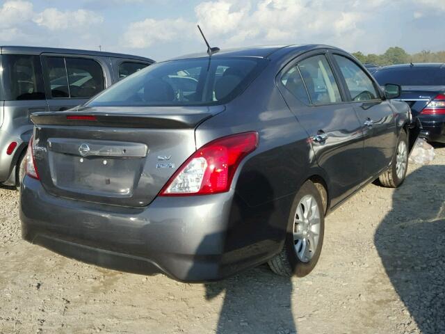 3N1CN7AP3HL879451 - 2017 NISSAN VERSA S GRAY photo 4