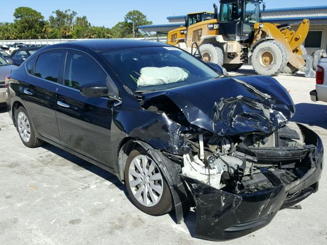 3N1AB7APXDL714698 - 2013 NISSAN SENTRA S BLACK photo 1