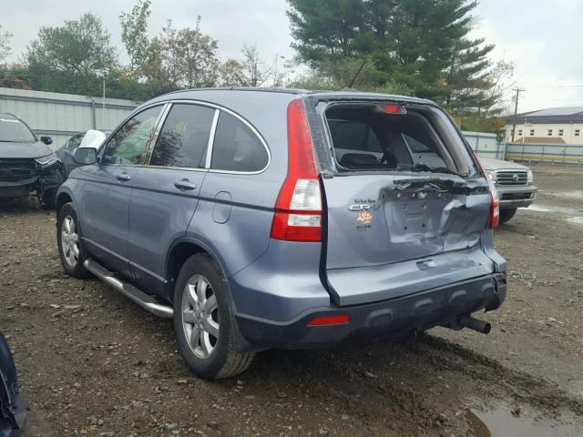 JHLRE48738C046050 - 2008 HONDA CR-V BLUE photo 3