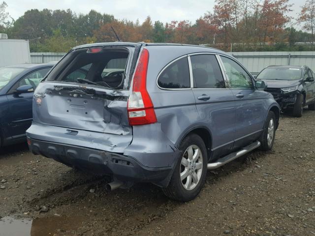 JHLRE48738C046050 - 2008 HONDA CR-V BLUE photo 4