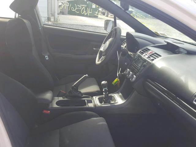 JF1VA1A6XF9833603 - 2015 SUBARU WRX WHITE photo 5