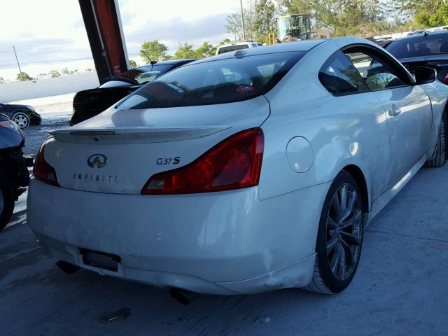 JNKCV64E18M112848 - 2008 INFINITI G37 BASE WHITE photo 4