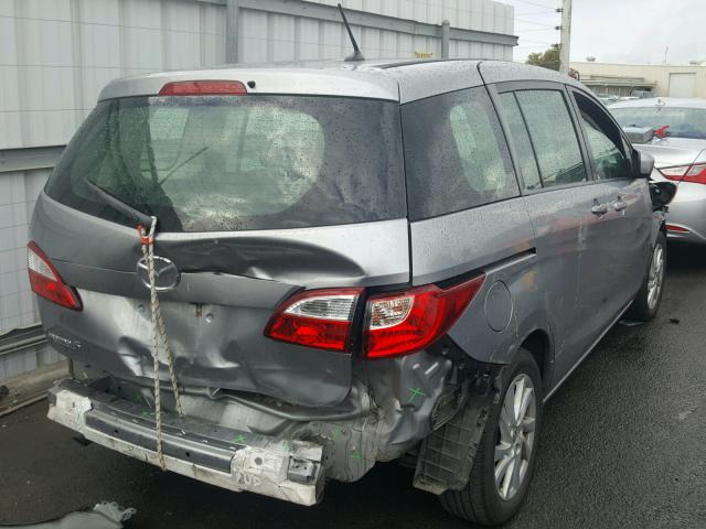 JM1CW2BL8C0113536 - 2012 MAZDA 5 SILVER photo 4