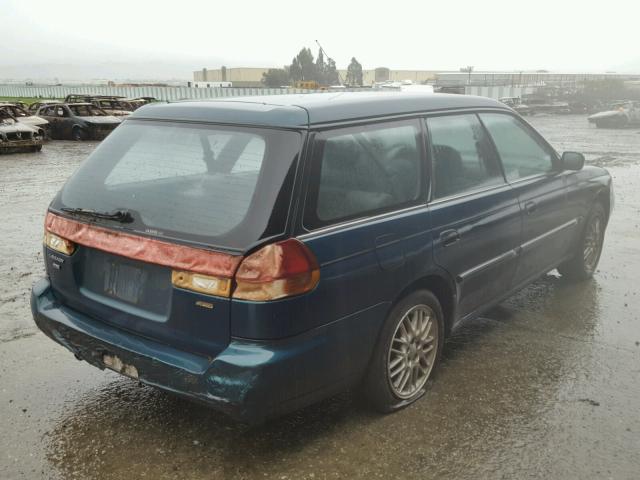 4S3BK4357V7310601 - 1997 SUBARU LEGACY L GREEN photo 4