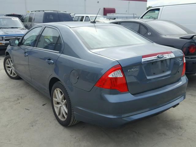 3FAHP0JA7BR266680 - 2011 FORD FUSION TEAL photo 3