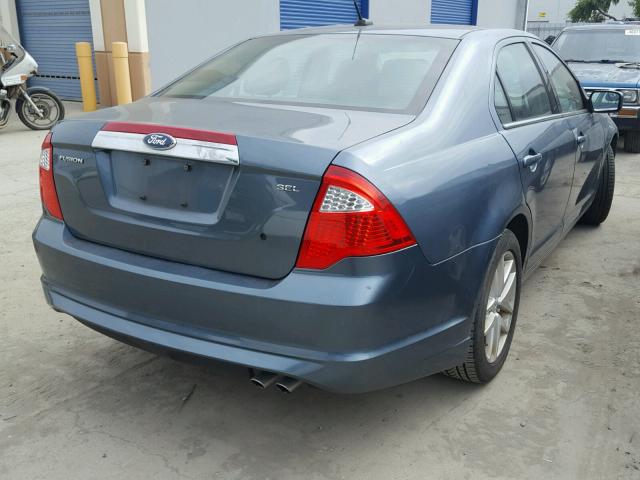 3FAHP0JA7BR266680 - 2011 FORD FUSION TEAL photo 4