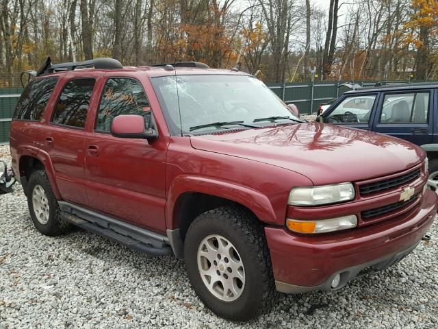 1GNEK13T34R257402 - 2004 CHEVROLET TAHOE K150 MAROON photo 1