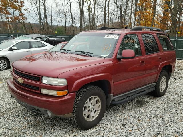 1GNEK13T34R257402 - 2004 CHEVROLET TAHOE K150 MAROON photo 2