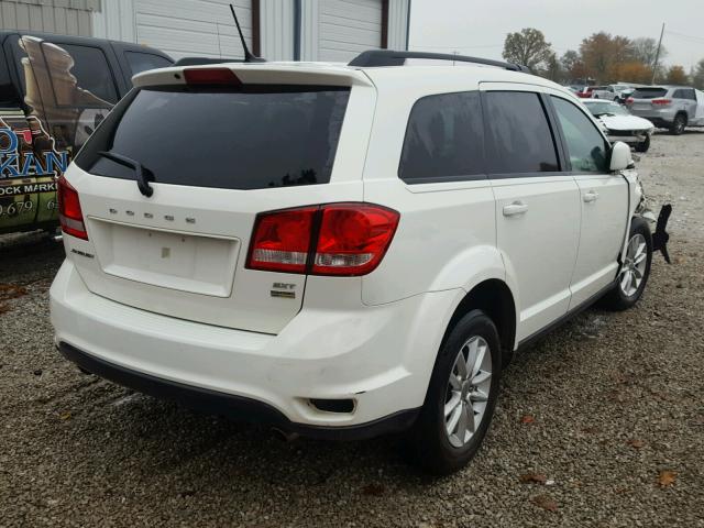 3C4PDCBG6ET152504 - 2014 DODGE JOURNEY SX WHITE photo 4