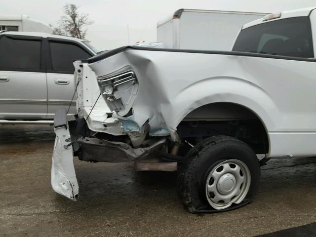 1FTMF1CM4CFB14931 - 2012 FORD F150 WHITE photo 9