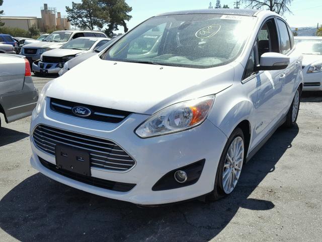 1FADP5BU4DL506760 - 2013 FORD C-MAX SEL WHITE photo 2