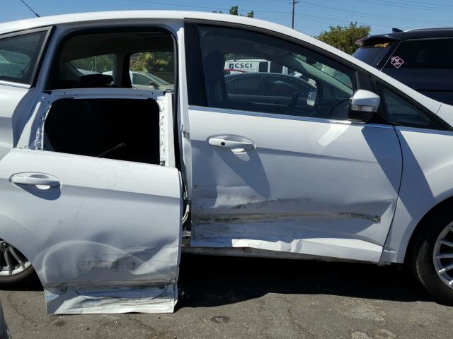 1FADP5BU4DL506760 - 2013 FORD C-MAX SEL WHITE photo 9