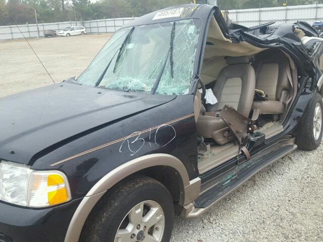 1FMZU74K74UC09987 - 2004 FORD EXPLORER E BLACK photo 10