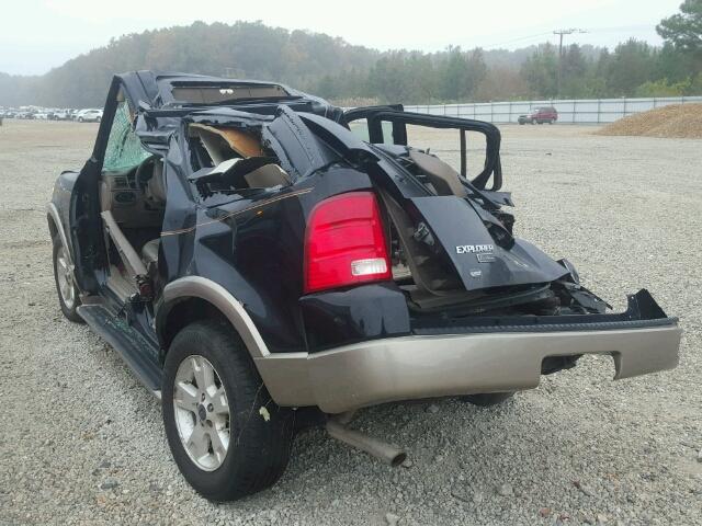 1FMZU74K74UC09987 - 2004 FORD EXPLORER E BLACK photo 3